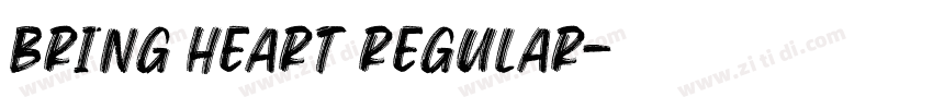 Bring Heart Regular字体转换
